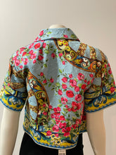 Load image into Gallery viewer, Dolce & Gabbana Multi-Color Printed Cropped Jacket