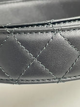 Load image into Gallery viewer, Chanel Black Quilted Leather Belt With Gold Black Leather Buckle