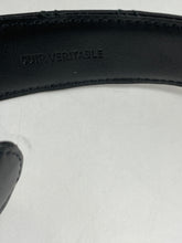 Load image into Gallery viewer, Chanel Black Quilted Leather Belt With Gold Black Leather Buckle
