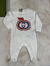 Load image into Gallery viewer, Gucci 3 pc Interlocking G Apple Layette set