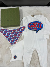 Load image into Gallery viewer, Gucci 3 pc Comics Print Layette set