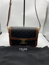 Load image into Gallery viewer, Celine Classic Triomphe Canvas Calfskin Crossbody Bag