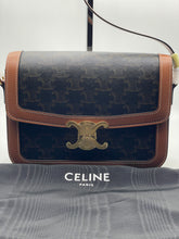 Load image into Gallery viewer, Celine Classic Triomphe Canvas Calfskin Crossbody Bag