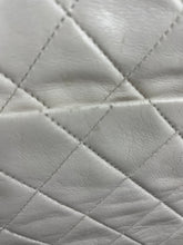 Load image into Gallery viewer, Chanel Vintage 1990s Lambskin Single Flap White/Navy Handbag