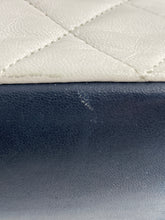 Load image into Gallery viewer, Chanel Vintage 1990s Lambskin Single Flap White/Navy Handbag