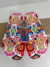 Load image into Gallery viewer, Christian Louboutin Spike Multicolor Flip Flops