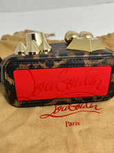 Load image into Gallery viewer, Christian Louboutin Leopard Leather Zip Cosmetic Clutch