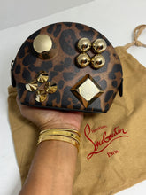 Load image into Gallery viewer, Christian Louboutin Leopard Leather Zip Cosmetic Clutch
