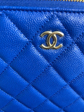 Load image into Gallery viewer, Chanel Blue Medium O case Clutch