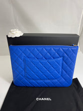 Load image into Gallery viewer, Chanel Blue Medium O case Clutch