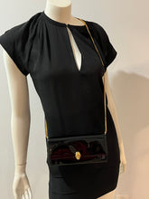 Load image into Gallery viewer, Alexander Mcqueen Black Patent Leather Crossbody Bag