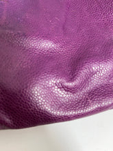 Load image into Gallery viewer, Chanel Purple Caviar Drawstring Tote Shoulder bag
