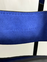 Load image into Gallery viewer, Bottega Veneta Black Blue Intreciatto Leather Tote Handbag