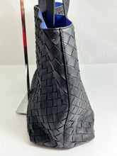 Load image into Gallery viewer, Bottega Veneta Black Blue Intreciatto Leather Tote Handbag