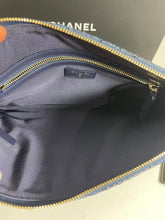 Load image into Gallery viewer, Chanel Denim Tweed Medium O case Clutch