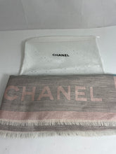 Load image into Gallery viewer, Chanel Cashmere Silk Metallic Wrap Scarf