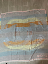 Load image into Gallery viewer, Chanel Cashmere Silk Metallic Wrap Scarf