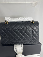 Load image into Gallery viewer, Chanel Classic Black Caviar Double Flap Medium Handbag
