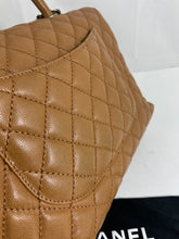 Load image into Gallery viewer, Chanel Caramel Quilted Caviar Large Coco Handle Crossbody