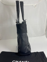 Load image into Gallery viewer, Chanel Black Paris Biarritz Coated Canvas Tote Handbag