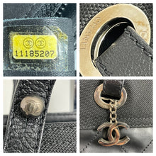 Load image into Gallery viewer, Chanel Black Paris Biarritz Coated Canvas Tote Handbag