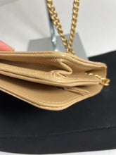 Load image into Gallery viewer, Chanel 19 Beige Caviar GHW Boy WOC Crossbody Bag