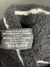 Load image into Gallery viewer, Chanel Black Cashmere With White Trim Headband