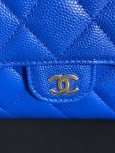 Load image into Gallery viewer, Chanel Blue Caviar Medium Folding Wallet