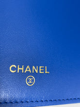 Load image into Gallery viewer, Chanel Blue Caviar Medium Folding Wallet