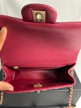 Load image into Gallery viewer, Chanel Classic Burgundy Mini Rectangle Top Handle Handbag