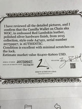 Load image into Gallery viewer, Chanel Classic Red Lambskin Limited Edition Camellia Woc Small Handbag