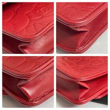 Load image into Gallery viewer, Chanel Classic Red Lambskin Limited Edition Camellia Woc Small Handbag