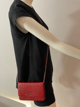 Load image into Gallery viewer, Chanel Classic Red Lambskin Limited Edition Camellia Woc Small Handbag