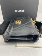 Load image into Gallery viewer, Chanel 19 Black Quilted WOC Crossbody Bag