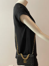 Load image into Gallery viewer, Chanel 19 Black Quilted WOC Crossbody Bag