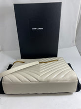 Load image into Gallery viewer, Saint Laurent YSL Tribeca White Tote Bag