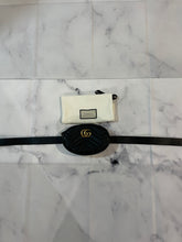 Load image into Gallery viewer, Gucci Black Marmont GG Fanny Belt Bag