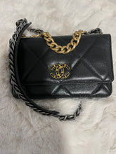 Load image into Gallery viewer, Chanel 19 Black Quilted WOC Crossbody Bag