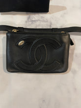 Load image into Gallery viewer, Chanel Black CC Mania Fanny Belt Bag