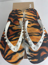 Load image into Gallery viewer, Christian Louboutin Spike Leopard Print Flip Flops