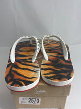 Load image into Gallery viewer, Christian Louboutin Spike Leopard Print Flip Flops