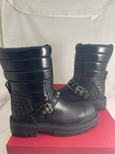 Load image into Gallery viewer, Valentino Garavani Calfskin Rockstud Combat Boots