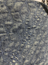 Load image into Gallery viewer, Chanel Denim Mademoiselle Camellia Bowler Crossbody Handbag
