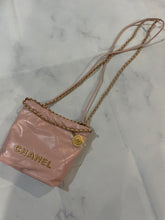 Load image into Gallery viewer, Chanel 23S Calfskin Pink Mini 22 Crossbody Bag
