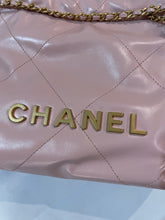 Load image into Gallery viewer, Chanel 23S Calfskin Pink Mini 22 Crossbody Bag