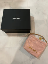 Load image into Gallery viewer, Chanel 23S Calfskin Pink Mini 22 Crossbody Bag
