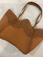 Load image into Gallery viewer, Alaia Beige Laser Cut Leather Small Tote