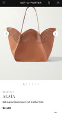 Load image into Gallery viewer, Alaia Beige Laser Cut Leather Small Tote