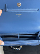 Load image into Gallery viewer, Chanel 19 Blue Denim Quilted WOC Crossbody Bag