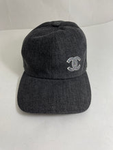 Load image into Gallery viewer, Chanel 22P Black Denim CC Baseball Hat